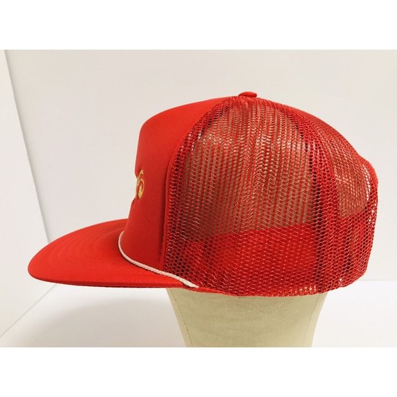 Vintage Reno Nevada Red Gold Cord Trucker Snapback Hat las vegas - Picture 5 of 7